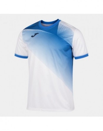 HISPA II T-SHIRT WHITE-ROYAL S/S