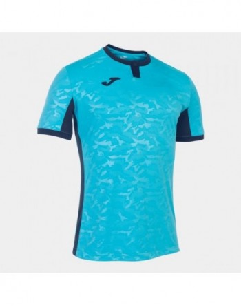 TOLETUM II T-SHIRT FLUOR TURQUOISE-DARK NAVY S/S