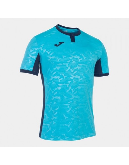 TOLETUM II T-SHIRT FLUOR TURQUOISE-DARK NAVY S/S