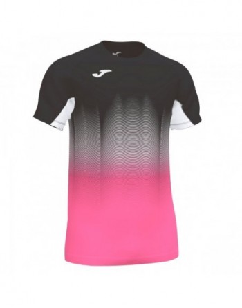 ELITE VII T-SHIRT BLACK-FLUOR PINK-WHITE S/S