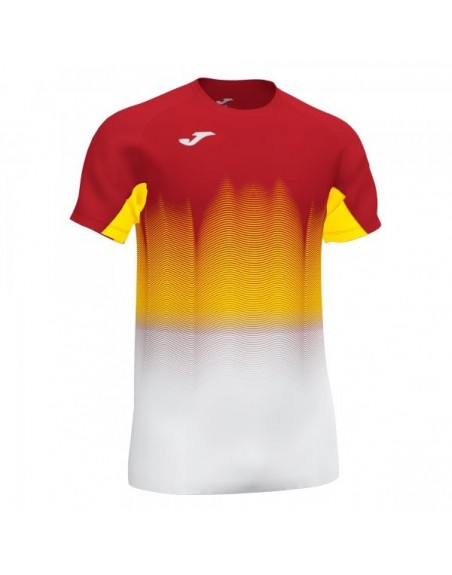 ELITE VII T-SHIRT RED-WHITE-YELLOW S/S