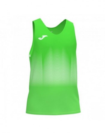 ELITE VII T-SHIRT FLUOR GREEN-WHITE SLEEVELESS
