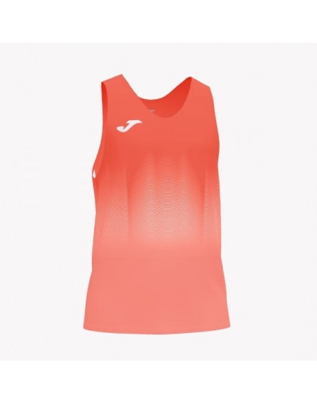 ELITE VII T-SHIRT FLUOR CORAL-WHITE SLEEVELESS