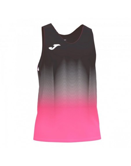 ELITE VII T-SHIRT BLACK-F. PINK-WHITE SLEEVELESS