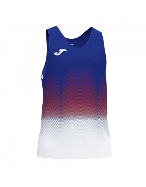 ELITE VII T-SHIRT ROYAL-WHITE-RED SLEEVELESS