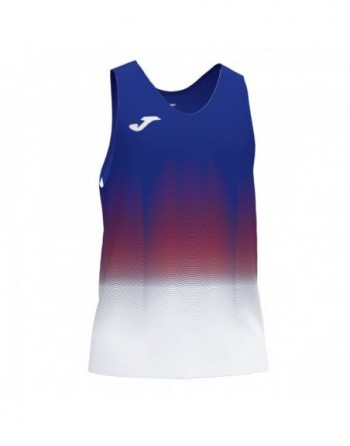 ELITE VII T-SHIRT ROYAL-WHITE-RED SLEEVELESS