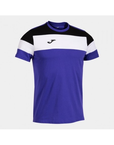 CREW IV COTTON T-SHIRT PURPLE-BLACK S/S