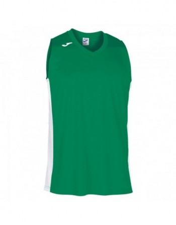 CANCHA III T-SHIRT GREEN-WHITE SLEEVELESS