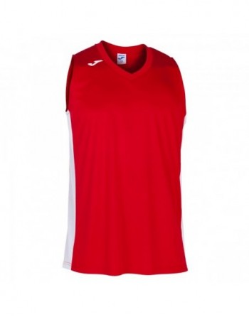 CANCHA III T-SHIRT RED-WHITE SLEEVELESS