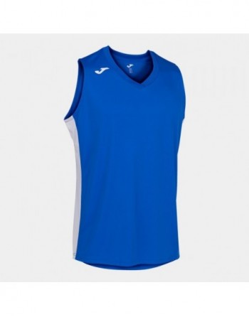 CANCHA III T-SHIRT ROYAL-WHITE SLEEVELESS