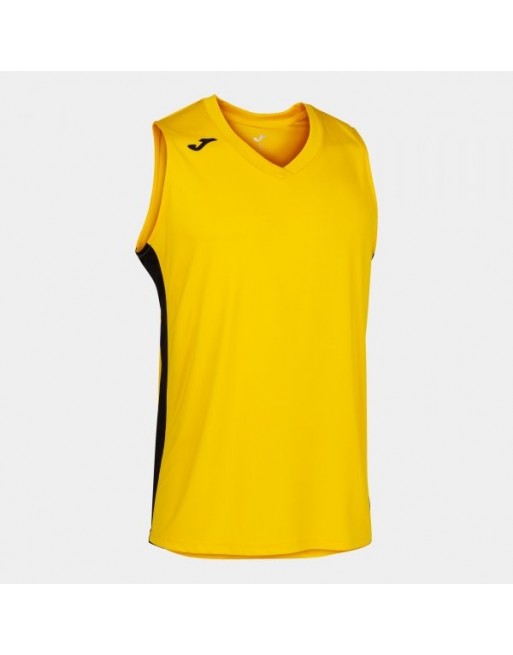 CANCHA III T-SHIRT YELLOW-BLACK SLEEVELESS