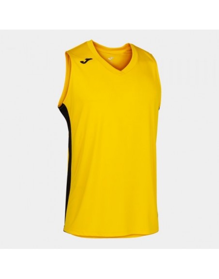 CANCHA III T-SHIRT YELLOW-BLACK SLEEVELESS