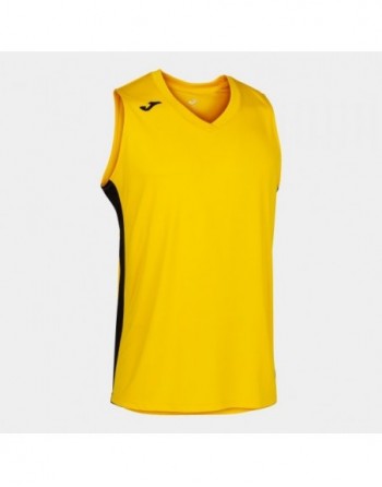 CANCHA III T-SHIRT YELLOW-BLACK SLEEVELESS