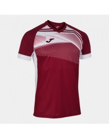 SUPERNOVA II T-SHIRT BURGUNDY-WHITE S/S