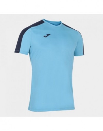 ACADEMY T-SHIRT FLUOR TURQUOISE-DARK NAVY S/S