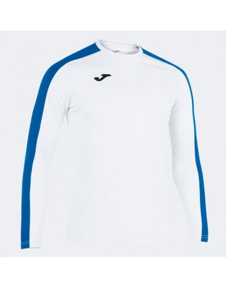 ACADEMY T-SHIRT WHITE-ROYAL L/S