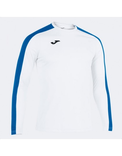 ACADEMY T-SHIRT WHITE-ROYAL L/S