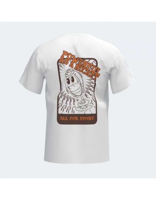 CAMISETA MANGA CORTA POWERFUL AS A ROCKET BLANCO