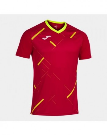 TIGER III SHORT SLEEVE T-SHIRT RED FLUOR YELL
