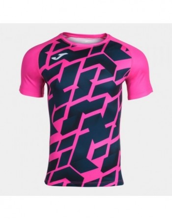 MYSKIN III SHORT SLEEVE T-SHIRT FLUOR PINK NAVY