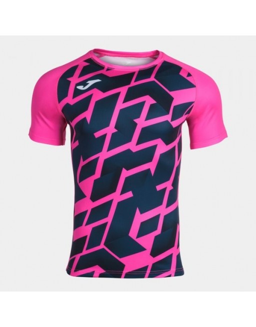 MYSKIN III SHORT SLEEVE T-SHIRT FLUOR PINK NAVY