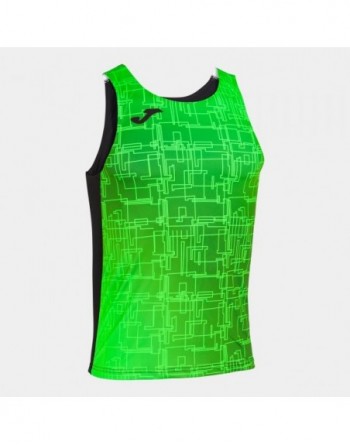 ELITE VIII TANK TOP BLACK FLUOR GREEN