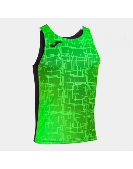 ELITE VIII TANK TOP BLACK FLUOR GREEN
