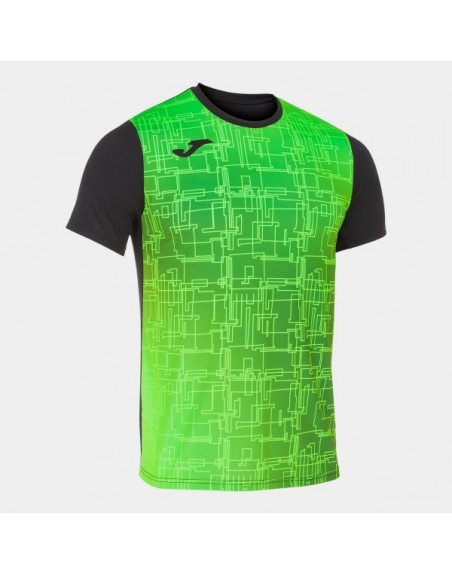 ELITE VIII SHORT SLEEVE T-SHIRT BLACK FLUOR GREEN