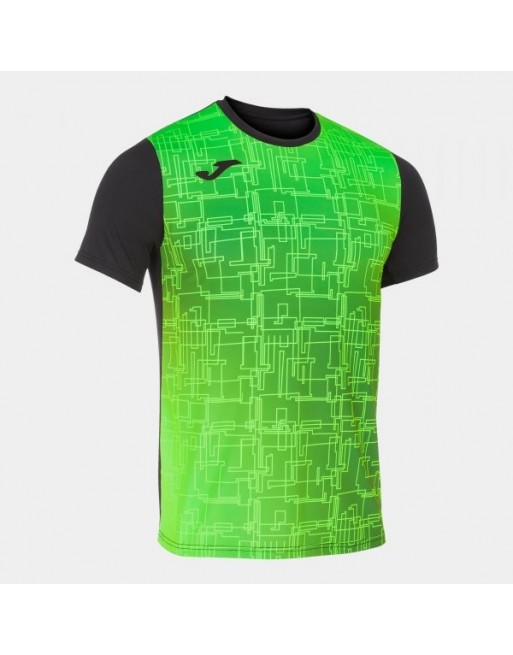 ELITE VIII SHORT SLEEVE T-SHIRT BLACK FLUOR GREEN