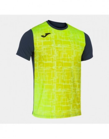 ELITE VIII SHORT SLEEVE T-SHIRT NAVY FLUOR YELLOW