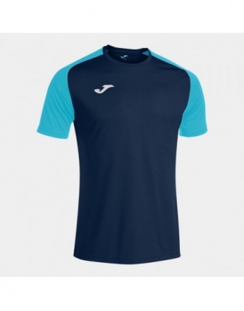 ACADEMY IV SHORT SLEEVE T-SHIRT NAVY FLUOR TURQUOISE