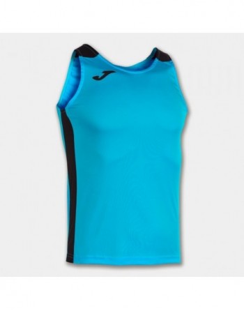 RECORD II TANK TOP FLUOR TURQUOISE-NAVY