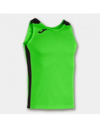 RECORD II TANK TOP FLUOR GREEN BLACK