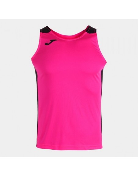 RECORD II TANK TOP FLUOR PINK BLACK