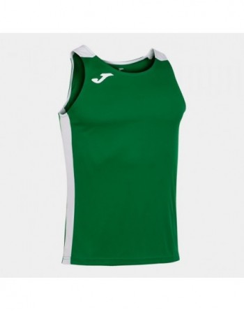 RECORD II TANK TOP GREEN WHITE