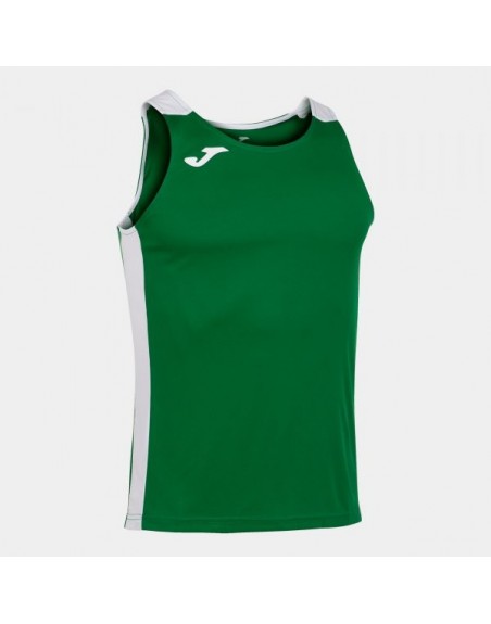 RECORD II TANK TOP GREEN WHITE