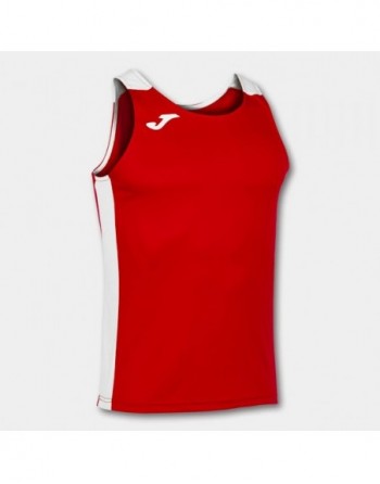 RECORD II TANK TOP RED WHITE