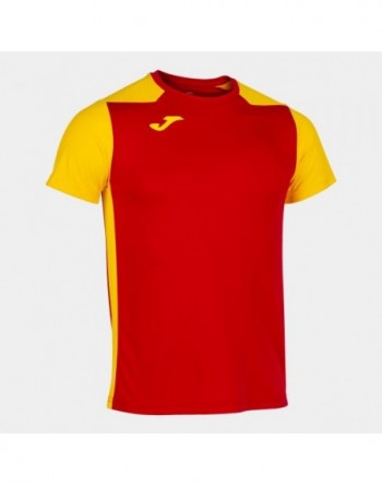 RECORD II SHORT SLEEVE T-SHIRT RED YELLOW
