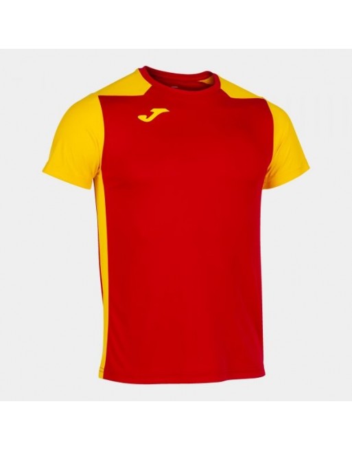 RECORD II SHORT SLEEVE T-SHIRT RED YELLOW