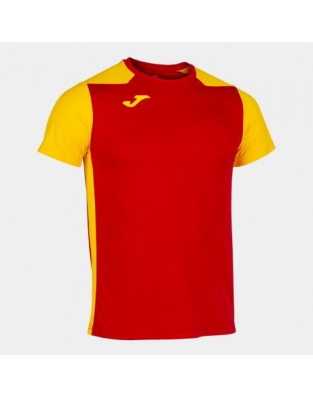RECORD II SHORT SLEEVE T-SHIRT RED YELLOW