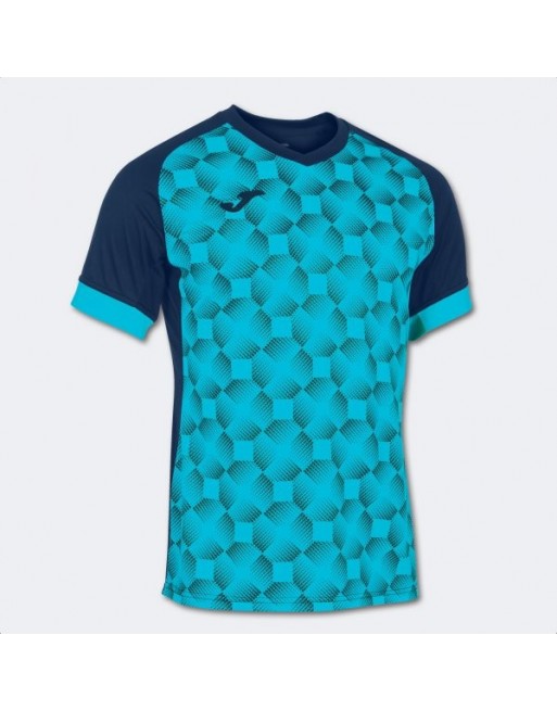 SUPERNOVA III SHORT SLEEVE T-SHIRT NAVY FLUOR TURQUOISE