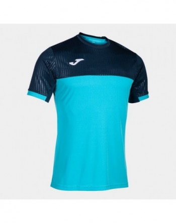 MONTREAL SHORT SLEEVE T-SHIRT FLUOR TURQUOISE-NAVY