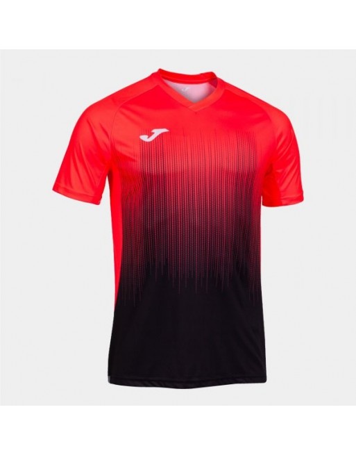 TIGER IV SHORT SLEEVE T-SHIRT BLACK FLUOR CORAL