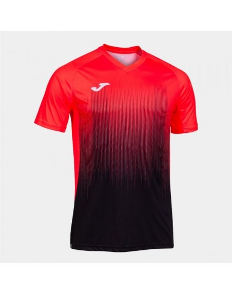 TIGER IV SHORT SLEEVE T-SHIRT BLACK FLUOR CORAL