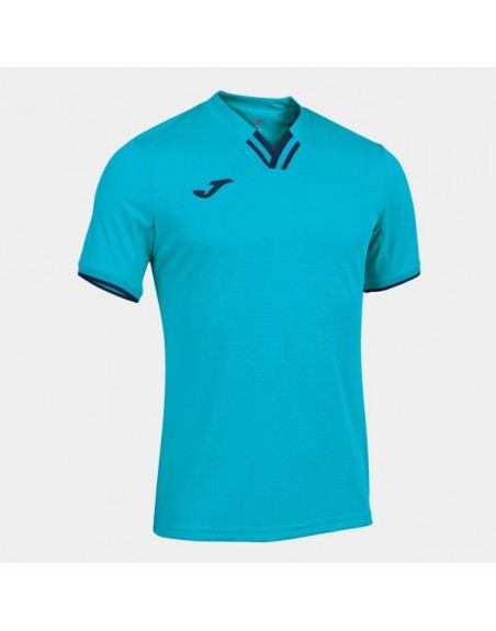 TOLETUM IV SHORT SLEEVE T-SHIRT FLUOR TURQUOISE-NAVY