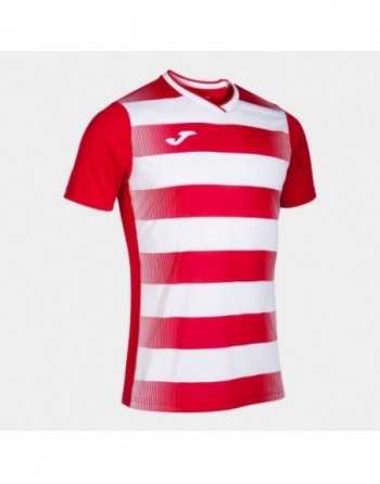EUROPA V SHORT SLEEVE T-SHIRT RED WHITE