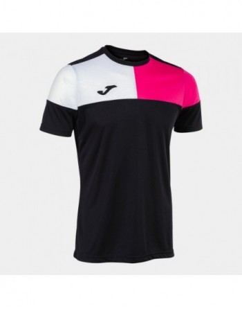 CREW V SHORT SLEEVE T-SHIRT BLACK PINK WHITE