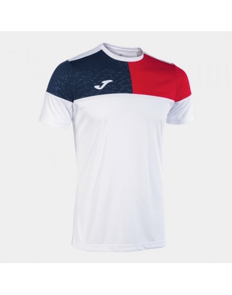 CREW V SHORT SLEEVE T-SHIRT WHITE RED NAVY