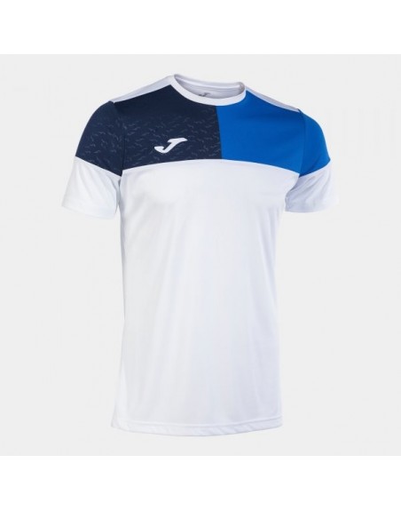 CREW V SHORT SLEEVE T-SHIRT WHITE ROYAL NAVY