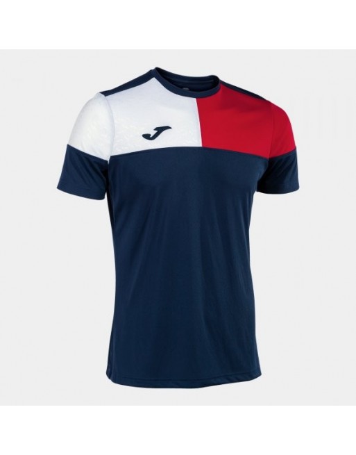 CREW V SHORT SLEEVE T-SHIRT NAVY RED WHITE